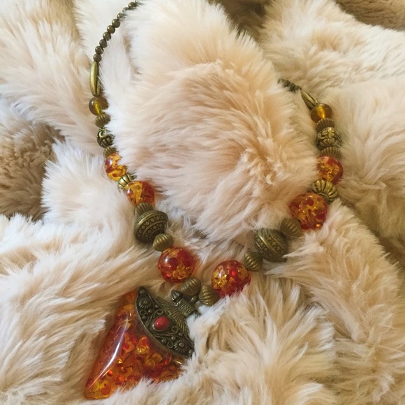 SOLD β¨ Vintage Egyptian/ME Necklace - Picture 3 of 3